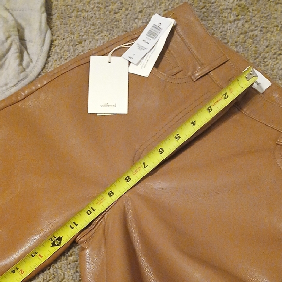 Wilfred Tan Leather Trousers - Picture 5 of 7